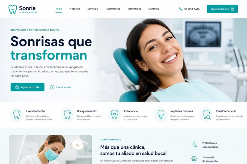 Sonríe · Clínica dental