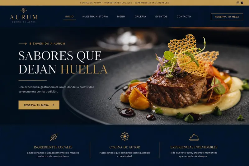 Aurum · Cocina de autor